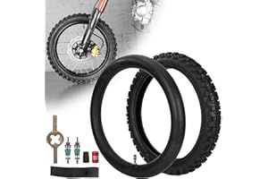 WEIYINGSI 60/100-14 2.50-14 Pneu et Chambre à Air pour 90cc 110cc 125cc SSR CRF XR70 CR60R KLX110 KX60 DRZ DS80 JR80 PW80 TTR90 YZ60 65SX Pit Dirt Bike