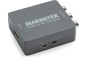 Adaptateur HDMI vers SCART - Marmitek Connect HA13 - Convertisseur video HDMI a peritel - RCA - Composite - 1080P - Full HD - PAL - Nouvelle source AV avec ancien téléviseur - Aucun logiciel requis