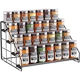 THYGIFTREE 4 Tiered Spice Rack Organizer, 1 Pack Spice Rack Organizer for Cabinet, Tiered Adjustable Spice Shelf for Kitchen 