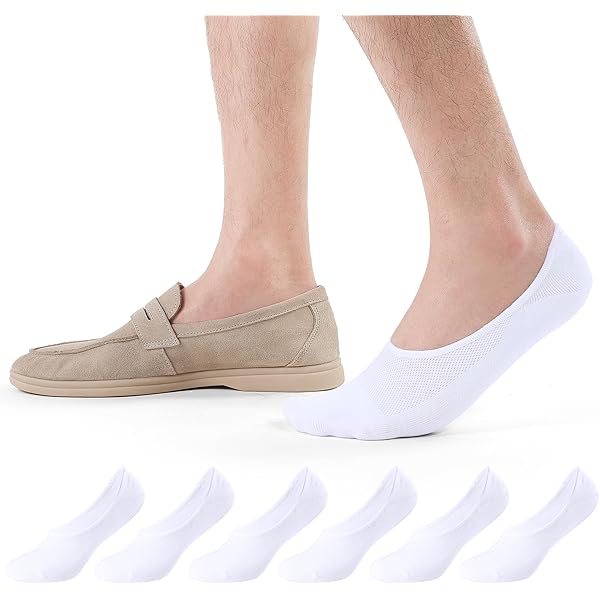 Mocassini Donna Estivi Calze Fantasmini In Cotone Filo Di Scozia