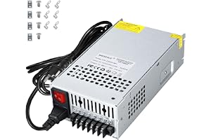 MEISHILE 48V 25A 1200W Strömförsörjning AC to DC Transformator Omvandlare för LED Driver Strip Light Lamp, CCTV, Amplifier, Machine, 230V 220V till 48Volt 3A 5A 10A 20A 25A 30A 40Amp SMPS