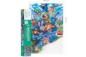 Poster Disney Zootopie 2: Colorie les chiffres et découvre l'image