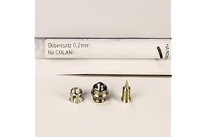Harder & Steenbeck Kit completo 0.2 mm, duse, puntale per aerografo Colani