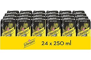 Schweppes Tónica Zero, Sin Azúcar ni Calorías - Lata, Pack 24 x 25 cl