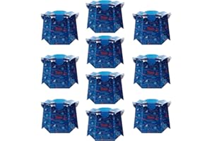 Vasino monouso Tron per bambini, fino a 30 kg, set di 10 pezzi (10 pz Pesci blu)