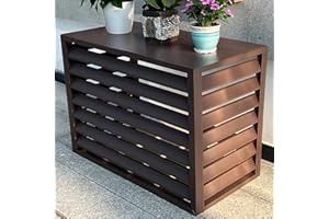 ZHAROS Klimaanlage abdeckung， klima splitgerät， schutzgitter für klimaanlagen， outdoor sonnenschutz abdeckung， klimagerät schutzgitter， klimaanlagenzaun für außengeräte， Geeignet für externe Klimageräte ( Co