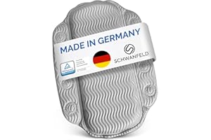 Schwanfeld® Badewannenkissen [EXTRA SICHER] - inkl. extra starken Saugnäpfen - Badewannenkissen Nacken für Sensitive Haut [Oeko-TEX® 100 Standard] - Badekissen Geruchsneutral (Made in Germany)