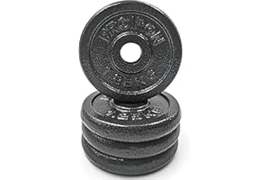 PROIRON Discos Pesas, Ø25mm - Hierro Fundido Placas de Discos Peso para Pesas y Mancuernas 1.25/2.5/5/10kg