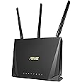 ASUS RT-AC85P Router para trabajar desde casa (WiFi 5 AC2400 MU-MIMO, 4x Gigabit LAN, App, USB 3.1, IPv6, VPN, PPTP, QoS, Ope