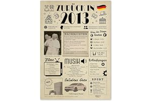 ‎FESTYSPARK FestySpark Birthday Card 12 Woman and Man - Gifts for 12th Birthday Woman - Birthday Gift for Men 12 - Birthday Decoration 12th Birthday Men and Women - 2013 Wedding Anniversary