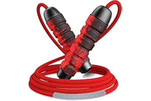 CIRYCASE sportowa skakanka 3 m, swobodna regulacja, trwała skakanka z antypoślizgowym uchwytem z pianki pamięci, łożysko kulkowe 360°, idealne do uprawiania cardio dla dzieci i dorosłych