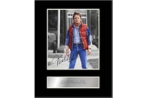 ICONIC PICS Michael J. Fox Signed Mounted Photo Display Back to The Future Autographed Gift Picture Print