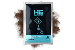 Hair Genetics® Advanced Keratin Hair Fibers – duży wkład 22 g, naturalna koncepcja, aby zaoszczędzić pieniądze, profesjonalny korektor do wypadania włosów, dla mężczyzn i kobiet (ciemnobrązowy)