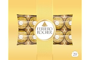 ‎FERRERO Ferrero Rocher - knusprig-cremige Nuss-Pralinen-Spezialität - 1 Packung à 20 Einzelpralinen