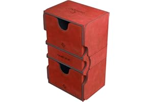 Gamegenic GGS20027ML Stronghold 200-Card Convertible Deck Box, Red