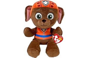 TY - Peluche Pat’ Patrouille - Zuma - 15cm - Peluche à Collectionner, Marron, Orange