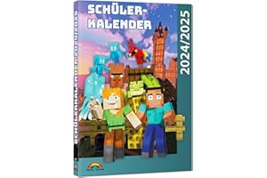 Schülerkalender 2024/2025 mit Minecraft; inklusive Tipps, Tricks & Crafting-Rezepten