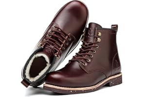 SL-Saint Handgefertigte Herrenstiefel mit weicher Zehe Wasserdicht-Leder Kuhfell/Wolle Mode Komfortschuhe