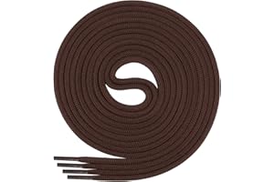 Di Ficchiano Okrągłe sznurowadła do biznesu, butów sportowych i skórzanych – odporne na rozerwanie uniwersalne sznurowadła – ø 3 mm – długości 60 cm – 130 cm – 25 kolorów z poliestru – Made in Europie