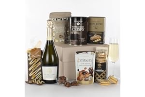 Virginia Hayward Hamper, Let’s Celebrate - Hampers & Gourmet Gifts with Delicious Treats and Italian Prosecco, Ideal Hamper Gifts for Women and Men, Great for Anniversary, Retirement or Birthday
