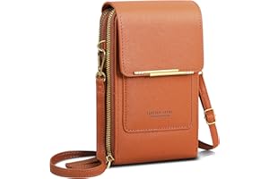 AIFILLE Petit Sac Bandouliere Telephone Portable Femme Fille Portefeuille Sac À Bandoulière en Cuir PU Porte Carte Porte Monnaie Mini Étui Pochette Sacoche pour Femmes Filles
