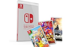 GOATWARD Protector para Videojuegos de Nintendo Switch, Caja Expositora para Coleccionistas de Juegos, Protector Videojuegos Transparente 10,4*17,6*1,6cm, 1mm de Grosor (Nintendo Switch) (10 unidades)