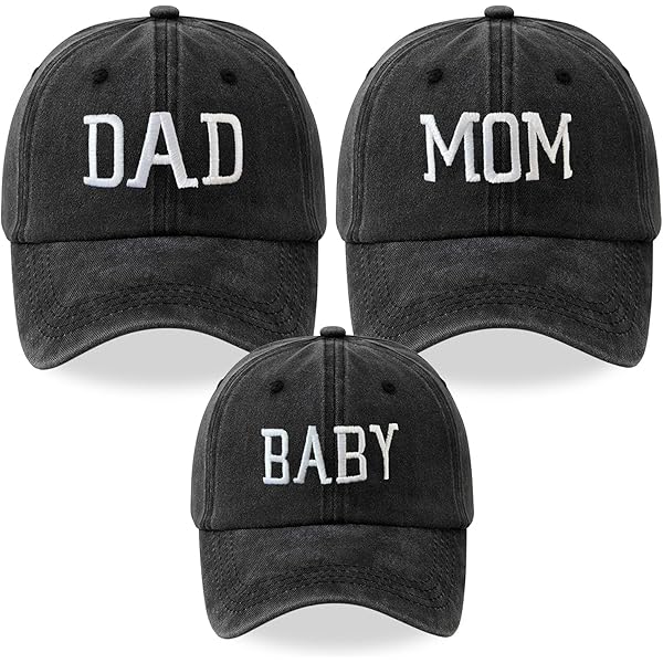 Set di mini cappelli coordinati per mamma e figlia, carino da marito, figlio o figlia, Rosso rosato, Taglia unica