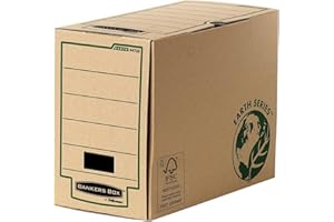 Bankers Box Archivschachtel A4+ Format, 200 mm Rückenbreite, Earth Series aus 100% recyceltem Karton, Pack mit 20 Stück