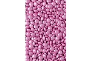 simply topps Coloured Milk Chocolate Beans - 30g or 100g - Cake, Cupcake & Cookie Decoration Sprinkles (Baby Pink, 100g)