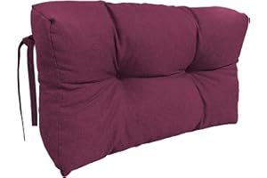 ‎CHILLY PILLEY chilly pilley Palettenauflage Schaumflocken Palettenkissen Palettenpolster Palettenmöbel Palettensofa Rückenlehne Gesteppt Sitzkissen Abnehmbar Seitenkissen Set (Seitenkisssen 60x40x15, Violett)
