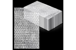 LOLYSIC 100 Stück Luftpolsterbeutel 15 x 25 cm Transparent,Bubble Wrap Polsterfolie,Luftpolstertaschen Knallfolie für Umzug und Versand Verpackung