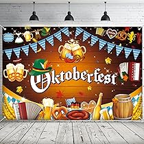 AhfuLife Oktoberfest Deko Set - 12m Girlande, Banner & Luftballons Für Wiesn Party