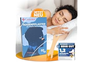 ‎SCHUTZBLICK Schutzblick®: Premium Anti-Schnarch Nasenpflaster 90er Set – 66x19mm - Effektiver Schnarchstopper - Nasal Strips for Sleeping - für einen erholsamen erstklassigen Schlafkomfort durch Nasenstrips