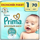 Prima Baby Diaper Premium Care Number 1 70 Pieces Newborn Economical Package
