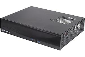 SILVERSTONE TECHNOLOGY SilverStone SST-ML03B - Milo Slim HTPC Micro ATX Silent Computer Case, black
