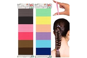 Soul Projekt Gomas de Pelo Multicolor - Pack de 60 Elásticas 4mm para Mujer y Hombre, Coleteros Pequeños Sin Tirones