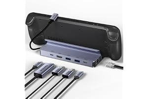 BENFEI Stacja dokująca Steam Deck (OLED)/ROG Ally, koncentrator USB C 6 w 1 z HDMI 4K przy 60 Hz, Ethernet 1 Gb/s, 1 x USB C 2 x port USB 3.0, ładowanie PD 100 W