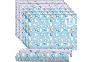 SCENTORINI Lavender & Baby Powder Scented Drawer Liners, Scent Paper Liners for Wardrobe, Bedroom, Closet, Shoe Cupboard 12 Sheets