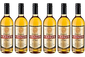 ‎ORIGINAL WIKINGER MET Wikinger Met | 6 x 0,75 L | Met Honigwein aus dem Ursprungsland der Wikinger in Norddeutschland | Fruchtig-aromatischer Honigmet mit feinen Blütenhonignoten | 11 % Vol.