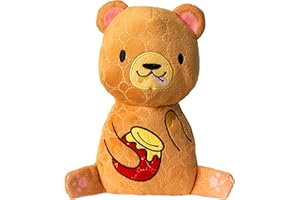 Bite Force Wildlife - Langlebiges Plüschspielzeug für Hunde - Hundespielzeug mit Kevlar gefertigt, mehrlagig und verstärkten Nähten. Quietscher für interaktives Spiel. Ideal für Starke Kauer (Bär)