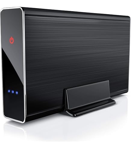 Box Esterno USB Per HDD IDE 3,5" - Con Alimentatore, Alluminio Nero - Foto 5