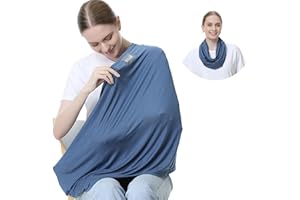 NeoTech care - Poncho per allattamento - tessuto morbido - Blu