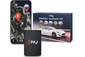 PAJ GPS PAJ Compact Finder 4G - Localizador GPS para Coches, Motos y Camiones - Batería de hasta 40 días - Rastreador GPS para protección antirobo con Seguimiento en Tiempo Real, notificación de Alarma