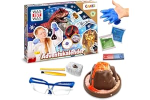CRAZE WAS IST WAS Wissenschaft Adventskalender 2025 Kinder – Spielzeug-Adventskalender mit Experimenten für Kinder, Weihnachtskalender für Mädchen & Jungen ab 8 Jahren