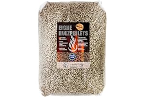 Eiche Pellets 15 kg 30 kg Grill Smoker Holz Pizzaofen BBQ Pellet Outdoor Ofen Grillen Chunks Holzpellets Garten Räuchern Pizza Wood Smoke Zubehör Rauch Flameup, Gewicht :15 kg