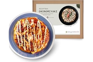 ‎EASYCOOKASIA EasyCookAsia Okonomiyaki Set I inkl. Okonomiyaki Mehl (Ko), Okonomiyaki Soße, Katsuobushi - Bonitoflocken, Aonoriko, Aonori | Mit freundliche Anleitung I Besonderes Geschenk für Kochliebhaber