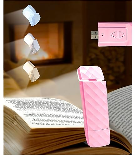Luce Da Lettura Ricaricabile LED - Lampada Libro Pieghevole Con 3 Colori E 4 Luminosità - Foto 12