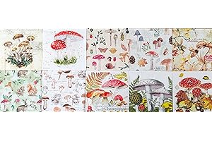 Zita's Creative Servietten Set mit Decoupage-Kleber - Pilze