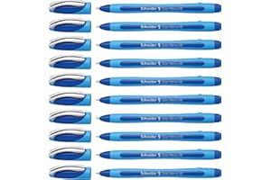 ‎SCHNEIDER Schneider 150203 Slider Memo XB Kugelschreiber (mit Kappe, Strichstärke: XB) 10er Pack, blau