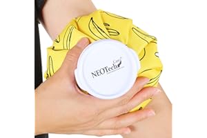 NEOtech Care Eisbeutel - Kühlbeutel mit Schraubdeckel - wiederverwendbarer, nachfüllbarer Beutel - Bananen - 12 cm